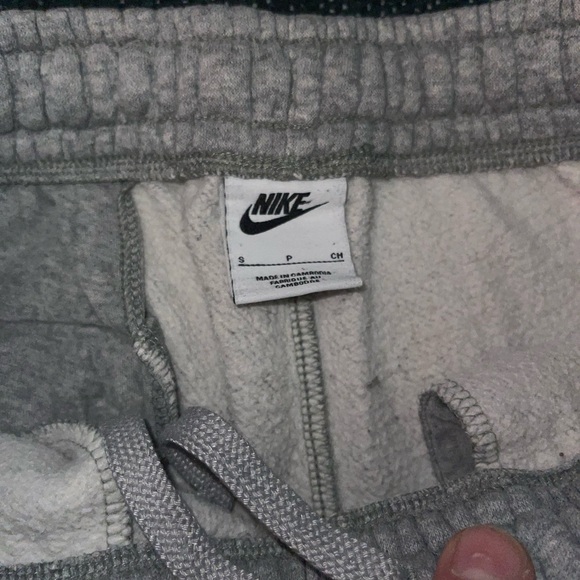 Nike Sweatpants Mens S Gray Club Fleece Straight Leg Sportswear Activewear - Picture 4 of 9